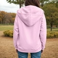 thumbnail image 6 of vigerakr Women's Full Zip Up Hoodie Long Sleeve Hooded Sweatshirts Pockets Jacket Coat for Women (Pink, S), 6 of 7