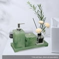 thumbnail image 6 of Bathroom Tray Jewelry Plate Holder Bathroom Counter Tray Jewelry Dish Serving Green, 6 of 7