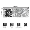 thumbnail image 5 of Black Floral and Petal Pattern Door Rugs,Washable Non Slip Door Mats Indoor,Decorative Door Mats,Entry Mat Indoor for Entrance,Bedroom,Kitchen,Bathroom,16"x47", 5 of 6