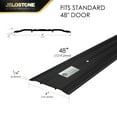 thumbnail image 2 of JELOSTONE 4''W x 1/4''H x 48''L Aluminum Door Threshold (Matte Black)- Door Saddle- ADA accessible Barrier Free- Fire Rated- Door Thresholds for Exterior Doors- B302A, 2 of 6