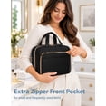 thumbnail image 4 of HOTOR Toiletry Bag, Waterproof Hanging Organizer for Travel Size Toiletries, Makeup & Cosmetic Bag for Women & Men, 11'' x 3.2'' x 8.9'', Black, 4 of 8