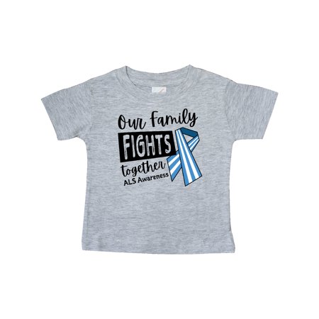 

Inktastic Our Family Fights Together ALS Awareness Gift Baby Boy or Baby Girl T-Shirt