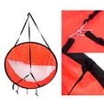 thumbnail image 4 of 42.5"/108cm Kayak Boat Wind Sail Canoe Sup Paddle Board Sail with Clear Window Fishing Rowing Boat Inflatable Outboard Drifting (Red), 4 of 8