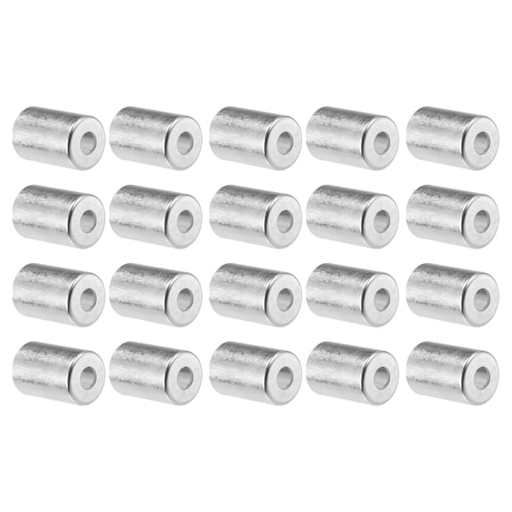Unique Bargains 20pcs Car Aluminum Air Conditioner Pipe Joint Fitting Sleeve 9mm 20mm Hole Dia