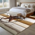 thumbnail image 4 of Brown Beige Texas Star Area Rug 5x8 FT, Non Slip Bedroom Throw Carpet, Vintage Stars Wooden Washable Soft Floor Carpet Non-Shedding Rug for Living Room Nursery Dorm Office, 4 of 9