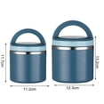 thumbnail image 5 of Shoreew 630/1000ML Stainless Steel Food Thermal Jar Insulated Soup Cup Vacuum Bottle Containers Leak-proof Lunch Box for School Travel Picnic, 5 of 6