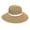 Natural Beige/White, variant on Sun N' Sand Womens Trim Sun Hat One Size Brown/turquoise