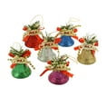 thumbnail image 2 of 6 Pcs Cloches de Sapin de Noël Pendentif Suspendu Cloches Décoratives Réalistes Multifonctions Moyen, 2 of 9