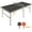 Black, variant on 6ft Blue Foldable Ping Pong Table, Portable Mid-Size Table Tennis Set with Net, 2 Paddles & 3 Balls, Aluminum Frame for Indoor Outdoor Use