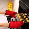 thumbnail image 4 of Cyber_Monday Deals! Byikun Kitchen Cooking Microwave Oven Gloves Glove Pot Pad Four-piece Heat Protection Microwave Oven Supplies, 4 of 4