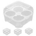 thumbnail image 5 of RENACLIPY Egg Trays Household Egg Boxes Plastic 4Pcs 3.77X3.77X2.44In, 5 of 8
