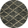 thumbnail image 1 of Ahgly Company Indoor Round Abstract Brown Abstract Area Rugs, 8' Round, 1 of 6