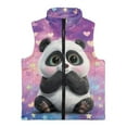 thumbnail image 4 of Binienty Panda Fleece Vest for Toddler Girls Lightweight Zip Up Sleeveless Jacket for Kids Girls Warm Winter Fluffy Coat with Pockets Stand Collar Fashion Jackets, 4 of 7