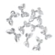 thumbnail image 1 of 10 piezas de apliques de pajarita de lentejuelas clásicas para lazo de pelo, accesorio para boda, artesanía DI blanco, 1 of 9