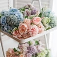 thumbnail image 4 of keepw Artificial Flower Realistic Flowers Imitation Roses Home Wedding Office Lasting Rose Centerpieces Photography Props Pink/type2, 4 of 6