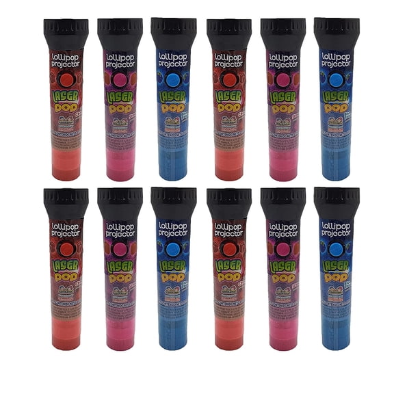 Kidsmania Laser Pop Lollipop Projector Candy (12 Pack)