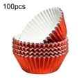 thumbnail image 1 of Heat Resistant Cupcake Liners - Silver Grease-Proof Foil Baking Cups, 1 of 8