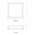 thumbnail image 5 of C Cattleya 15.75 in. LED Flush Mount Light Dimmable 23W Selectable 3000K/4000K/5000K -Brushed Nickel, 5 of 6