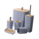 thumbnail image 4 of 6x Portacepillos de Dientes Vaso de Enjuague Dispensador de Loción Resistente Moderno Juego de Accesorios de Baño para Hotel Hogar Baño Restaurantes Gris, 4 of 9