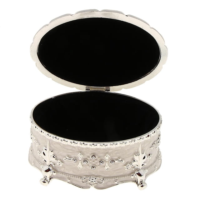 Joyero de la liga para guardar collares, pulseras, pendientes, reloj, reloj Blanco