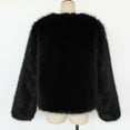 thumbnail image 6 of Juebong Women Faux Fur Coat Fluffy Long Sleeve Open Front Cropped Furry Jacket Shaggy 2025 Warm Parka Winter Outwear Black,XL, 6 of 8