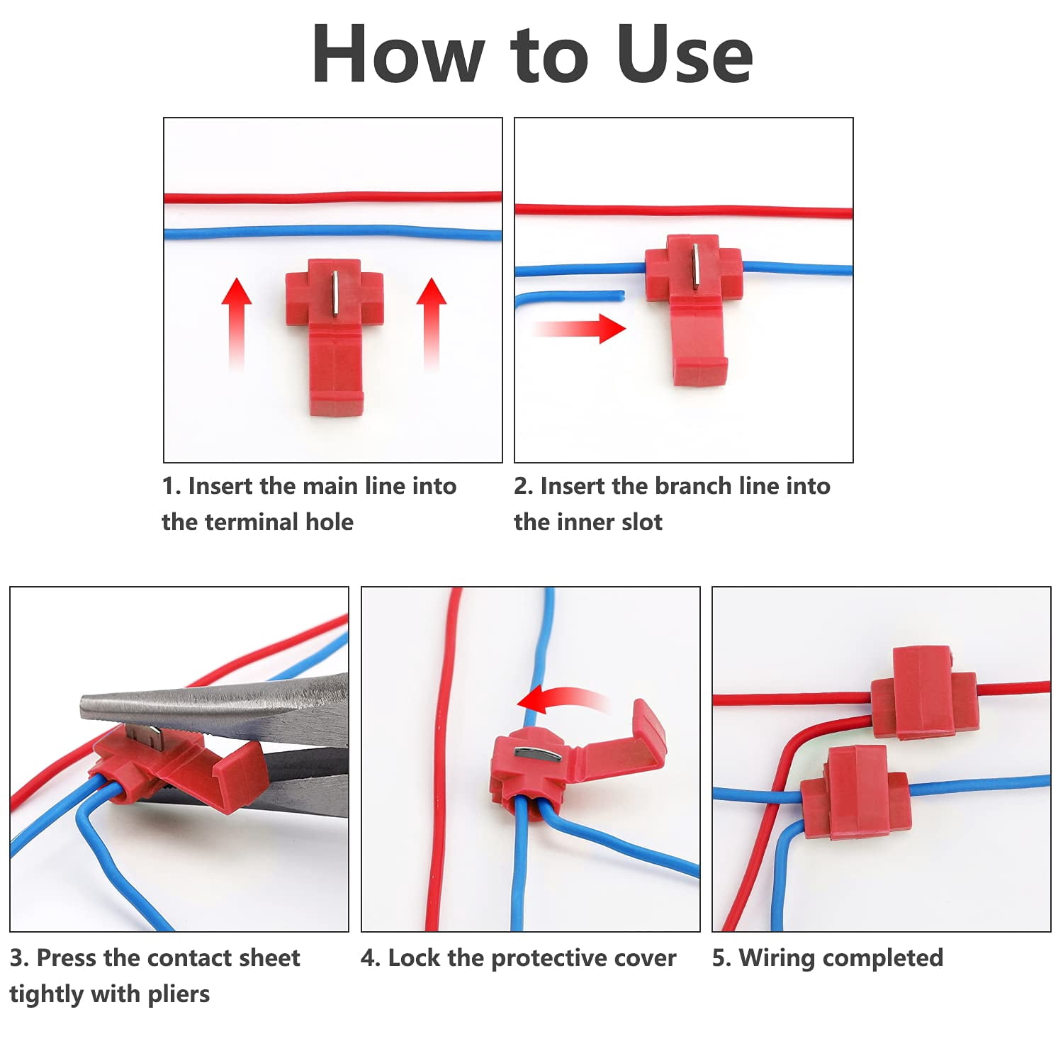 Red Wire Connector 100 Piece