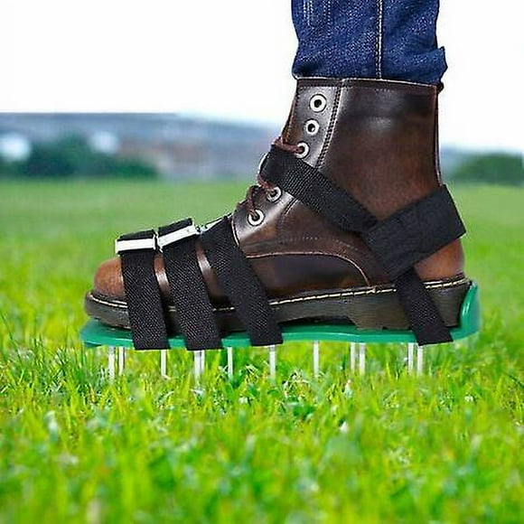 Minkurow Lawn Aerator Sandals Lawn Aerator Roller Lawn Shoe, Lawn Shoe, Lawn Aerator Scarifier Lawn Scarifier Lawn Nail Shoes For Your Green Lawn