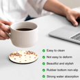 thumbnail image 3 of Maple Leaves Fall Coasters Set of 6, Absorbent Coasters for Drinks, Branches Thanksgiving Botanical Coaster for Desk Coffee Table Protection, Home Decor House Warming Gifts 4", 3 of 8