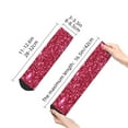 thumbnail image 5 of Bingfone Pink Glitter Design Patterned Men'S Women'S Casual Cotton Socks, 5 of 9