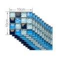 thumbnail image 3 of Sunxin 10 Pieces of Mosaic Tile Tiling10Pcs Self-Adhesive Bathroom Kitchen Decor Home Wall 3D Tile Sticker, 3 of 7