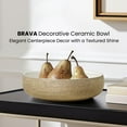 thumbnail image 2 of Torre & Tagus Brava Gold Spun Textured 10" Bowl, 2 of 8