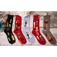 thumbnail image 4 of Foozys Men’s Beer Pong Late Night Party - Up to No Good Novelty Socks | 2 Pair, 4 of 6