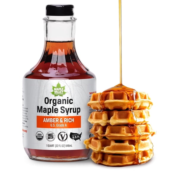 Maple Valley Cooperative Amber & Rich Organic Maple Syrup 32 fl. oz.