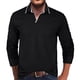 thumbnail image 1 of Blusa y camisa de manga larga con cuello vuelto para hombre, blusa informal de moda con cuello vuelto y manga larga, blusa transpirable, blusa para hombre, 1 of 7