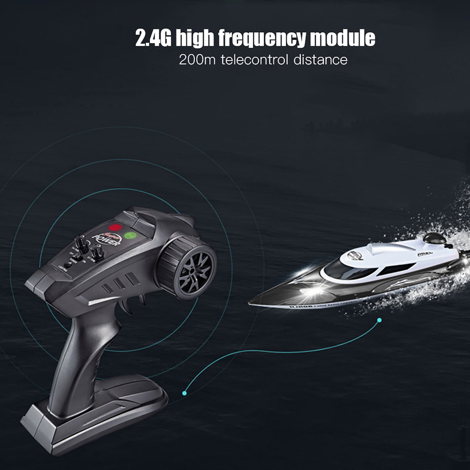 Kit Moteur 550 + ESC 80A Refroidissement Eau - Pour Bateau RC Pêche Ou Remorqueur, 2-3S, étanche, Puissant Et Silencieux