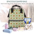 thumbnail image 4 of Yiaed Daisies Flowers Print Multi-Function Travel Backpack Nappy Bags, Nursing Bag, Fashion Mummy, Roomy Waterproof for Baby Care, Stylish and Durable, 4 of 5