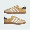 thumbnail image 2 of Adi-das Gazelle Indoor Sneakers Original Shoe Oat/Cloud White/Navy JI3523, 2 of 6