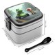 thumbnail image 2 of Yoshi Fiambrera de Doble Capa, Contenedor de Almuerzo Portátil Apilable, Almacenamiento de Alimentos Hermético a Prueba de Fugas, 1000ml, 2 of 6