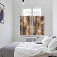 thumbnail image 3 of Brown Abstract Kitchen Curtains Window Panels, Vintage Geometric Gradient Oil Painting Modern Insulated Window Treatment Curtain, Grommet Curtains for Bedroom/Living Room/Bathroom, 2 Piece 52"Wx63"L, 3 of 8