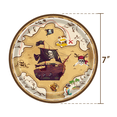 thumbnail image 4 of Pirate Birthday Party Decoration Supplies Disposable Tableware Set Pirate Treasure Map Backdrop Cup Birthday Party For Boys Kid, 4 of 5
