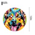 thumbnail image 2 of 12 Inch Wall Clock Battery Operated Silent Clock Decorative for Office, Kitchen, Outdoor, Living Room，German Shepherd Drawing, 2 of 4