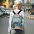 thumbnail image 7 of FORMRS Mini Backpack Purse for Women Travel Daypack Casual Shoulder Bag, Boat Seaside, 7 of 7