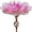 Pink, variant on MUMTOP 31" Height Outdoor Glass Bird Feeder Bath, Blue