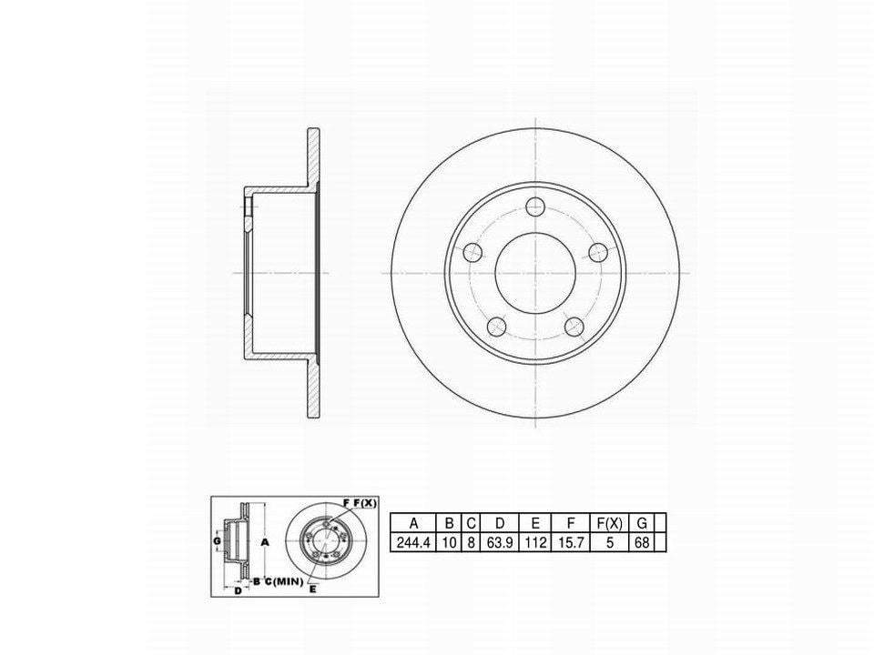 Winstop Brake Kits, Rear WSK600, Audi A6 2001