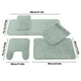 thumbnail image 3 of Bath Mat Set Cozival 4-Piece Set Plush Bathroom Mats, Thickened Non-Slip Rugs for Tub, Shower, Toilet, Quick-Dry Pet Friendly Foot Mat, Complete Floor Mat Set for Bathroom, Non Slip Bathroom Rugs, C, 3 of 3