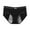 Black, variant on Rohuuque Period Panties for Women Invisibles Soft Breathable Panties Solid Color No Show Period Underwear with Bow Hipster Panties Beige