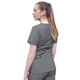 thumbnail image 2 of Bata médica Adar Pro Heather para mujer - Blusa médica con cuello en V elevado - P4212H - Gris jaspeado - M, 2 of 5