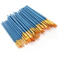 thumbnail image 1 of Juego de 50 pinceles de nailon para el cabello lote de pinceles para artistas, 1 of 8