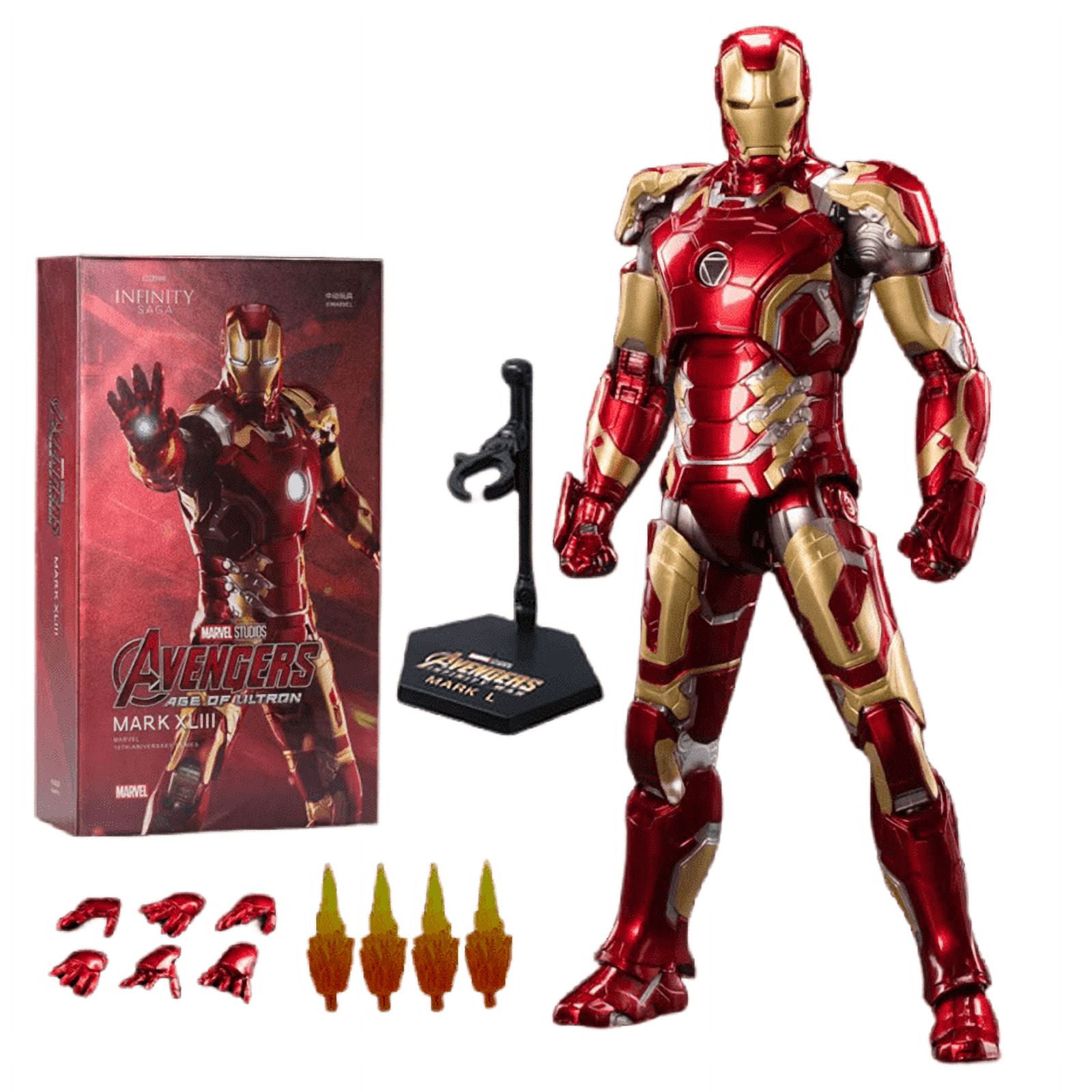 Figura De Acción De Zd Toys Marvel Iron Man Mk39 Whiplash Mark2 1/10, Modelo De Colección