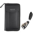 thumbnail image 1 of Sonducket Bolsa de cuero para teléfono móvil con almacenamiento optimizado y múltiples bolsillos que se adapta a todos los tamaños de Bolsas de mensajero y de hombro gris, 1 of 6